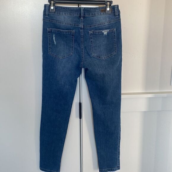 Sanctuary Denim Women’s Mid-Waisted Distressed Skinny Jeans Med Wash Size 27 - Picture 2 of 12